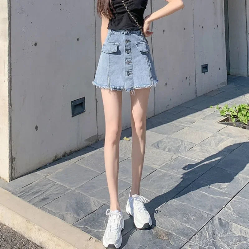 Jeans Skirts for Women High Waist  Tight Wrap Luxury Elegant Quality Vintage Harajuku Korean Fashion Y2k Cheap Woman Denim Skirt