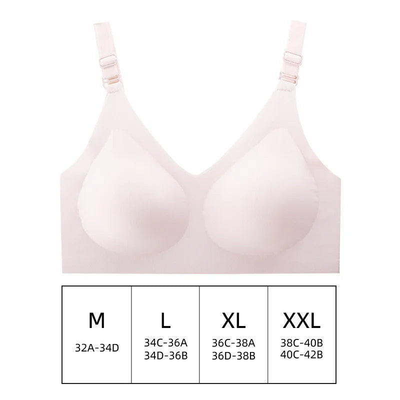 Seamless Bra Women Comfort Lingerie Sports Padded Tops Sexy Wireless Underwear Soft Support Bras Wide shoulder straps Intimates