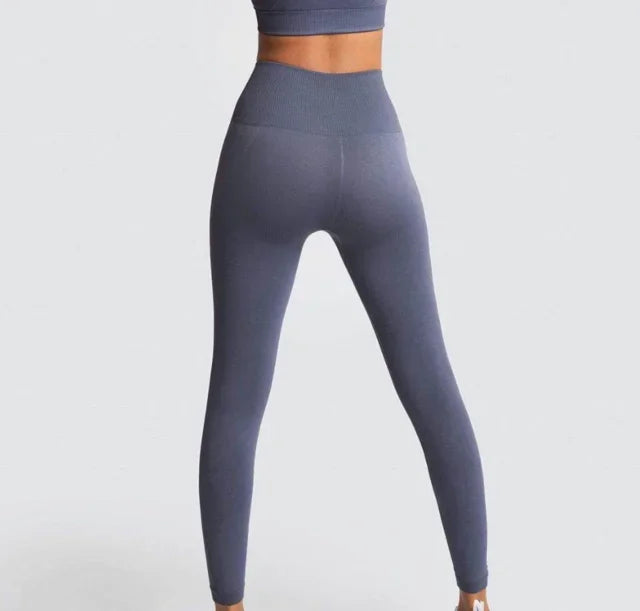 Seamless Gym Yoga Sports Bra and Leggings Running Athletic Workout Clothes Set for Women Wholesale