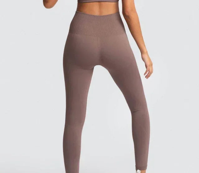 Seamless Gym Yoga Sports Bra and Leggings Running Athletic Workout Clothes Set for Women Wholesale