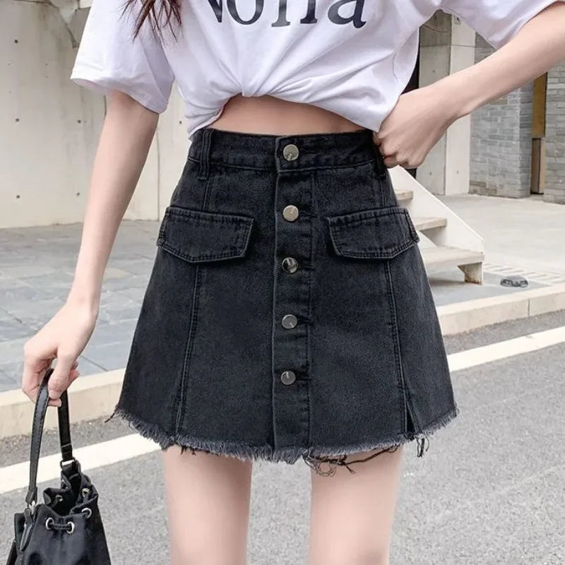 Jeans Skirts for Women High Waist  Tight Wrap Luxury Elegant Quality Vintage Harajuku Korean Fashion Y2k Cheap Woman Denim Skirt