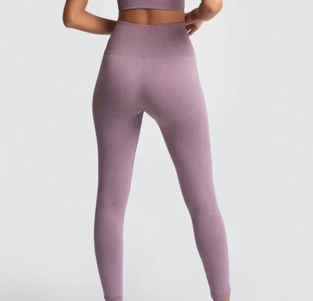Seamless Gym Yoga Sports Bra and Leggings Running Athletic Workout Clothes Set for Women Wholesale