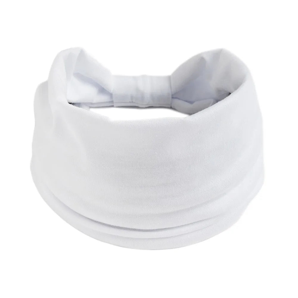 Head Band Women Hair Accessories Solid Wide Headband Bowknot Turbans Wash Face Make-up Hair Band Sports Running Yoga Headbands