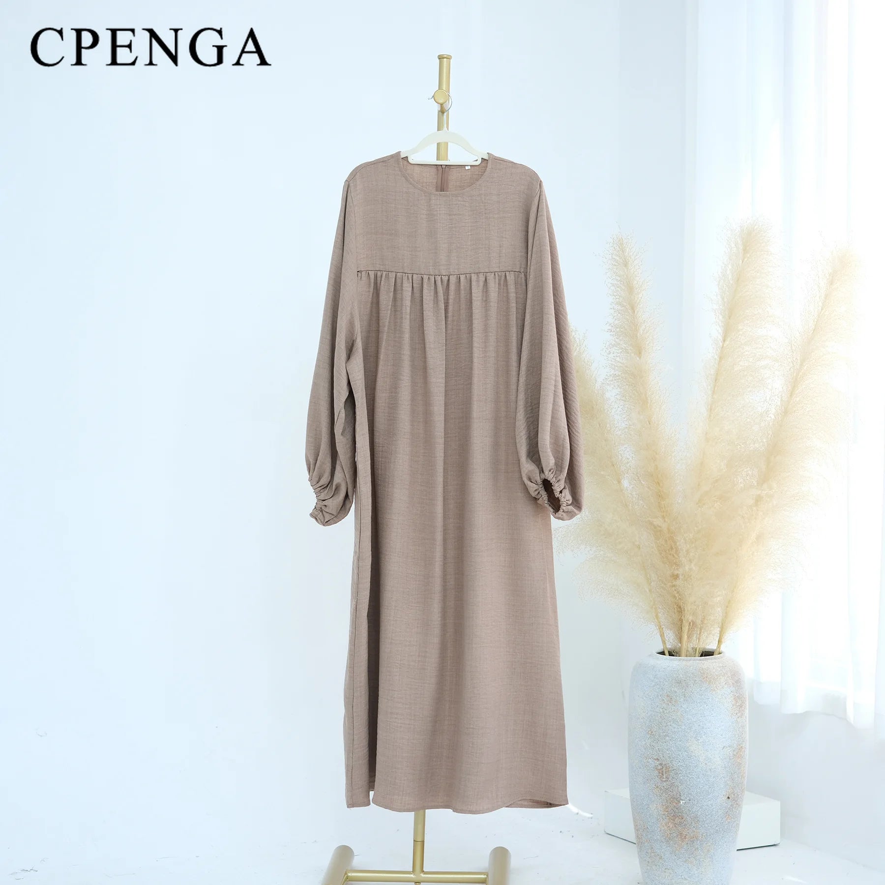 Modest Nursing Clothes for Muslim Women 2025 Elegant Arabic Muslim Dress Eid Dubai Plain Nursing Abaya Fashion Turkey Solid Robe