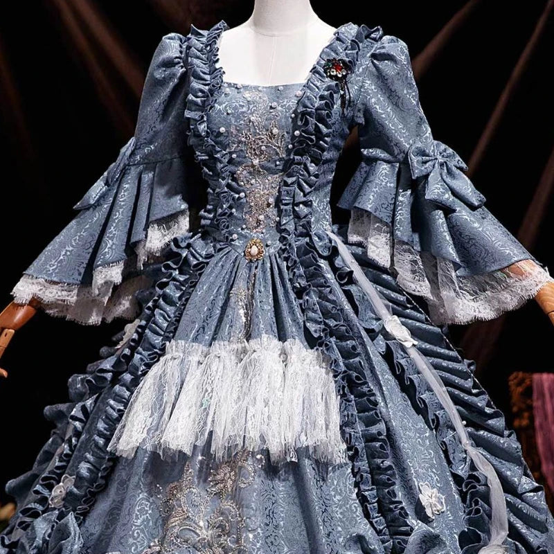 Mori Luxury Hepburn Style Court Ball Performance Travel Photo Party Studio Annual Meeting European Court Dress Vestido De Festas