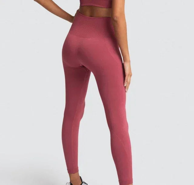 Seamless Gym Yoga Sports Bra and Leggings Running Athletic Workout Clothes Set for Women Wholesale
