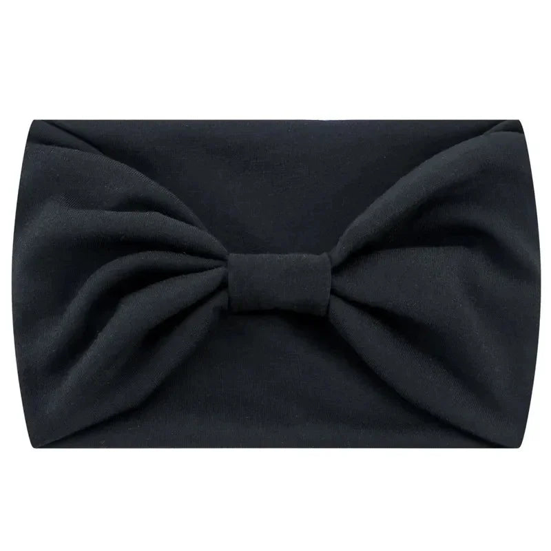 Head Band Women Hair Accessories Solid Wide Headband Bowknot Turbans Wash Face Make-up Hair Band Sports Running Yoga Headbands